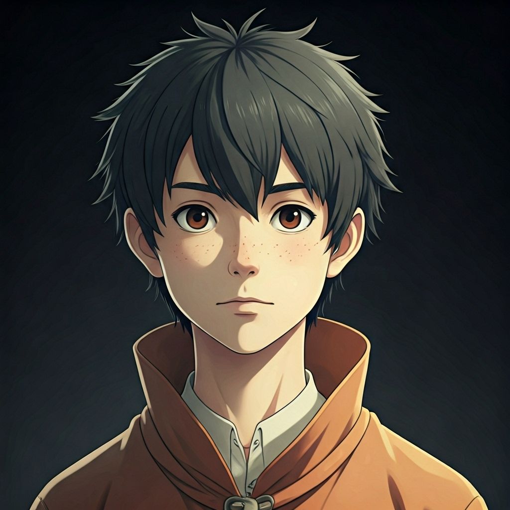 Family portrait in My Neighbor Totoro Ghibli style