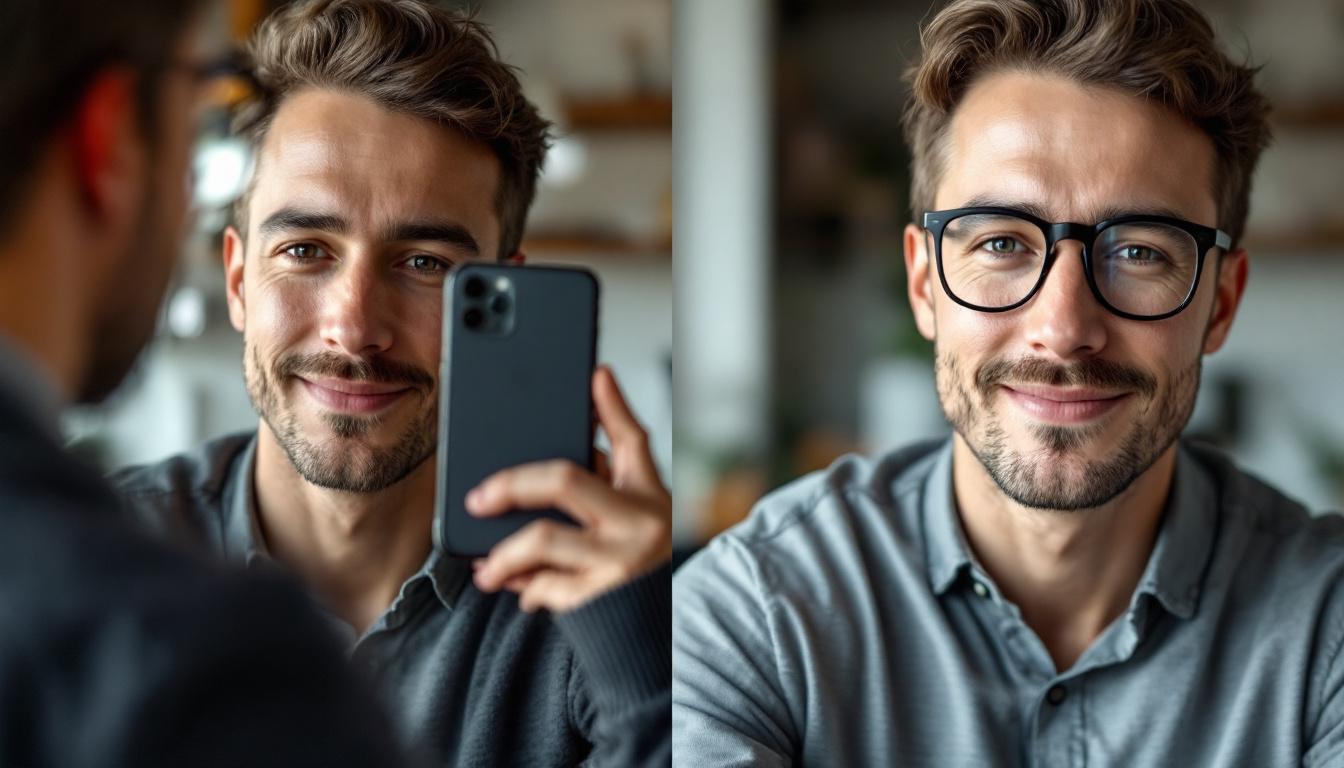 Fotos profissionais geradas por IA em diferentes estilos e fundos