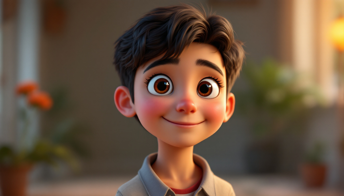 A selfie transformed into a 3D Pixar-style character using an AI Pixar filter, with smooth rendered skin, large expressive eyes, and soft cinematic lighting