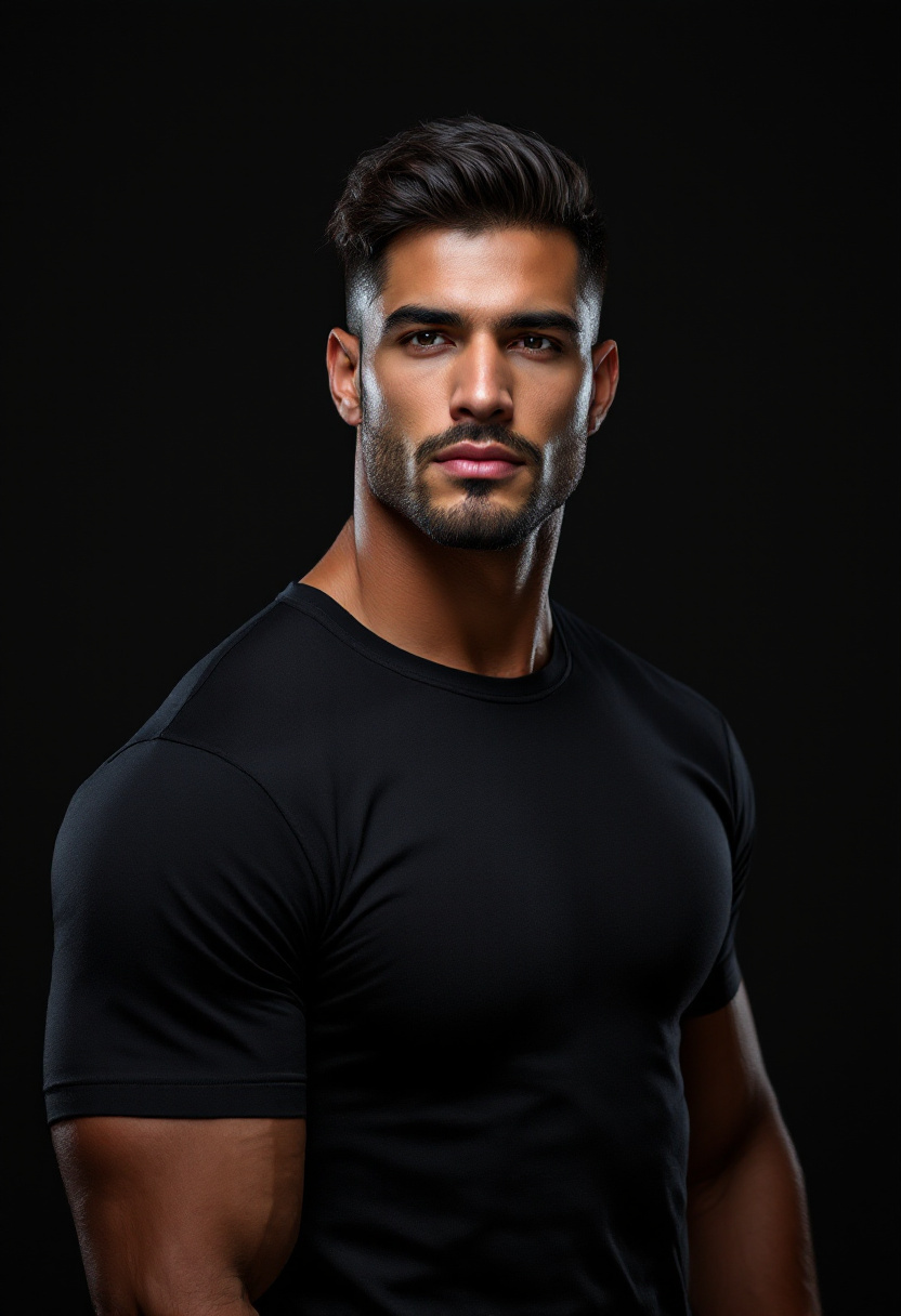 Portret fitness w studiu